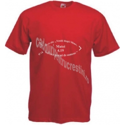 Tricou barbati rosu Veniti dupa Mine